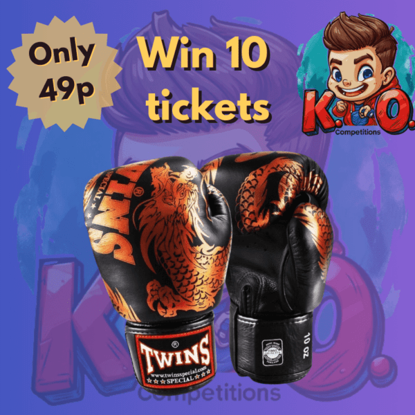 10 Tickets for Twins Boxing Gloves Competition