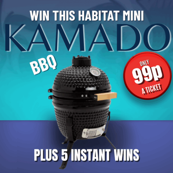 Win Habitat Mini Kamado Tabletop BBQ /2 Plus 5 Instant Wins